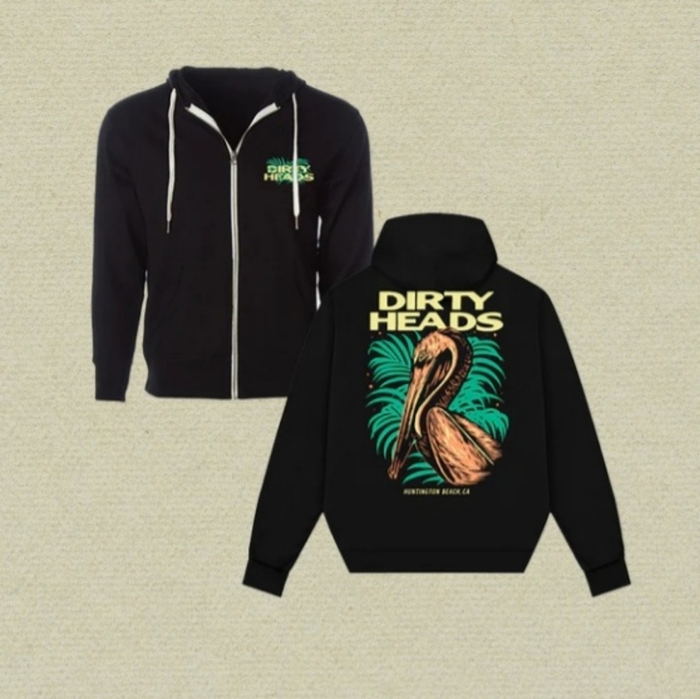Dirty Heads Pelican zip hoodie 2024 SOLD OUT concert merchandise